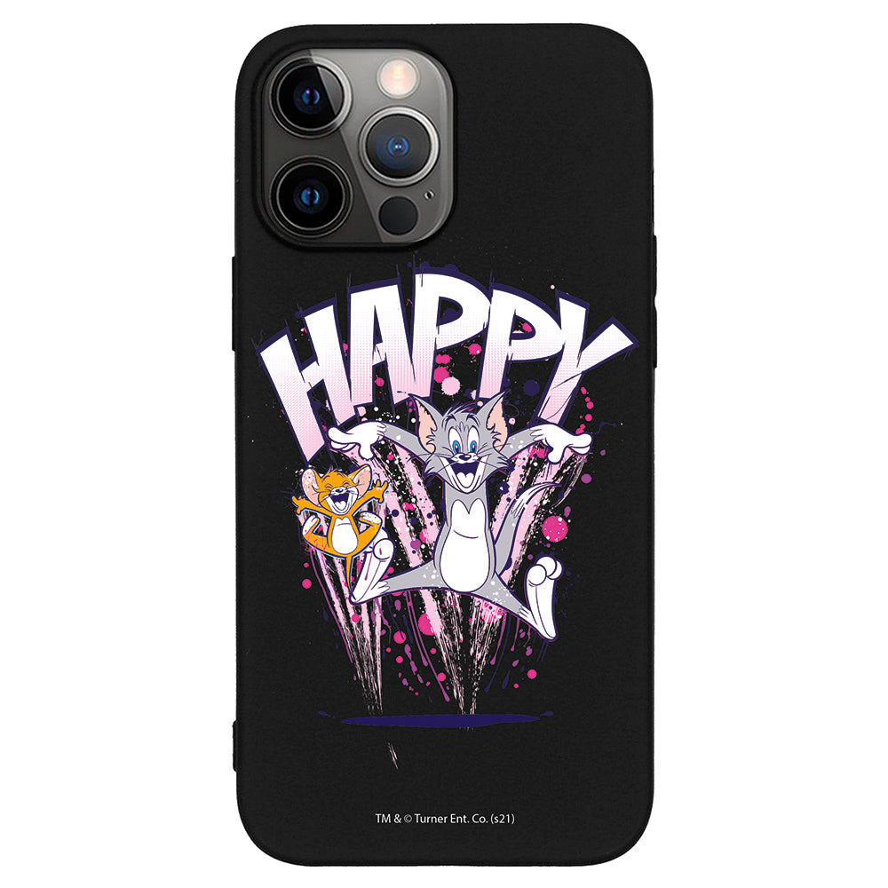 Funda Negra Oficial Tom&Jerry Happy