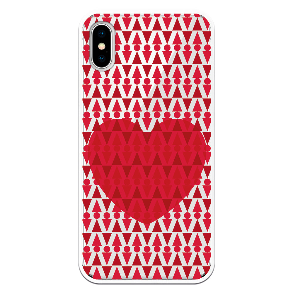 Carcasa móvil de Corazones y fondo figuras sagradas