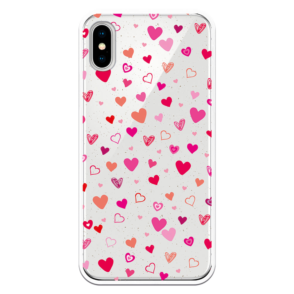 Comprar carcasa corazones con fondo transparente distintos corazones para xiaomi