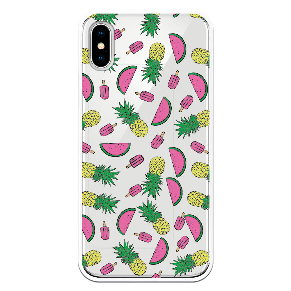 Funda tropical sandías y piñas