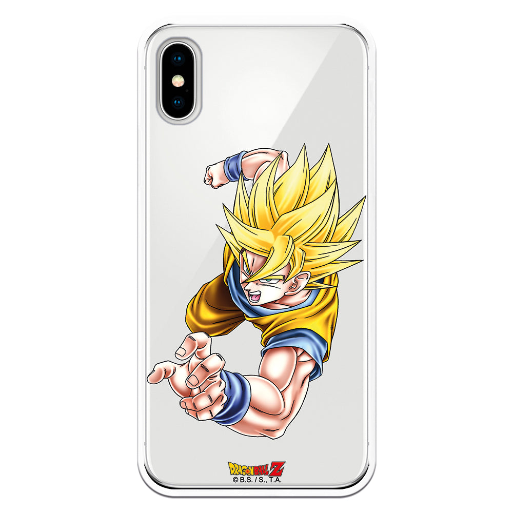 Funda móvil Goku de Dragón Ball transformado en superguerrero Bandai