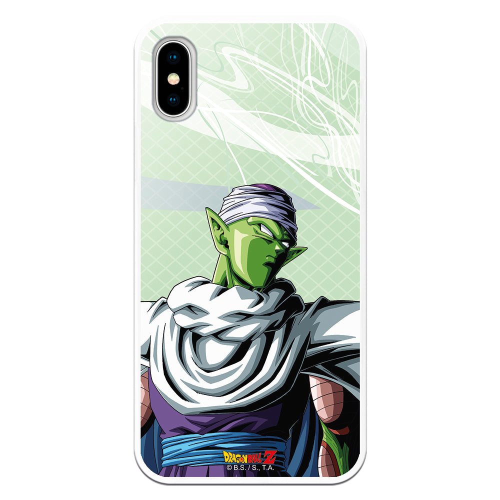 Funda móvil Piccolo Dragón ball fondo vede mirando de reojo oficial serie de dibujos