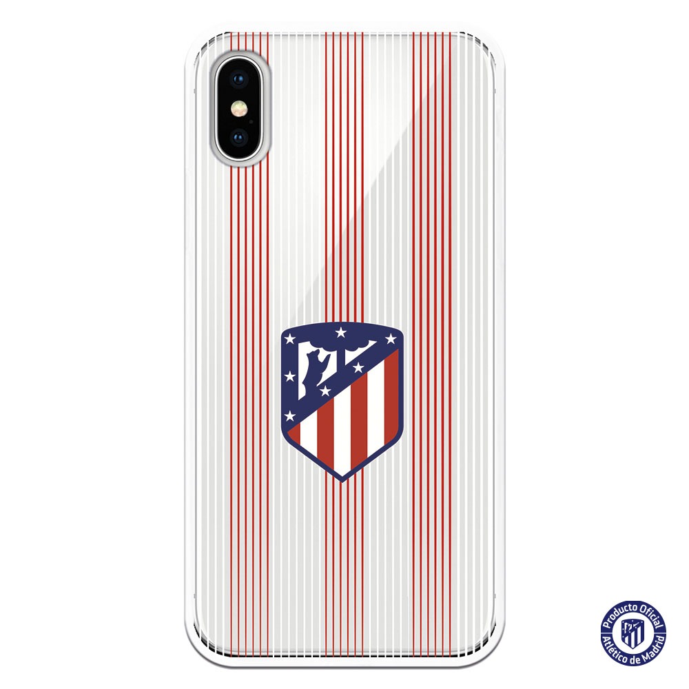 Comprar funda del atletico de madrid rayas blanco y rojo con transparencia producto oficial funda para xiaomi redmi 8a