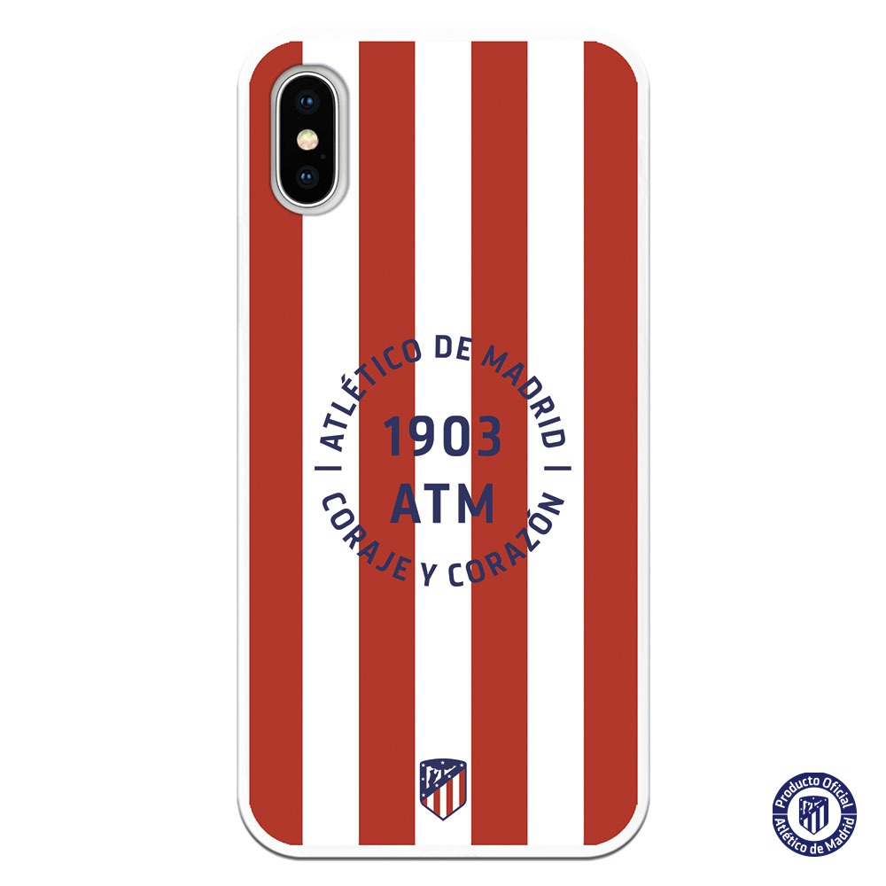Funda móvil atlético de madrid 1930 ATM coraje y coraz´n fondo bandera atlético de madrid escudo atléti hoy partido