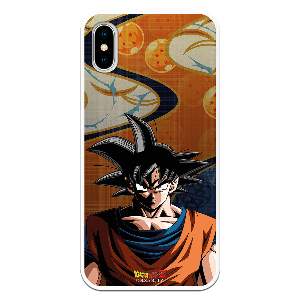 Carcasa móvil para iphone Goku y fondo bolas del dragón