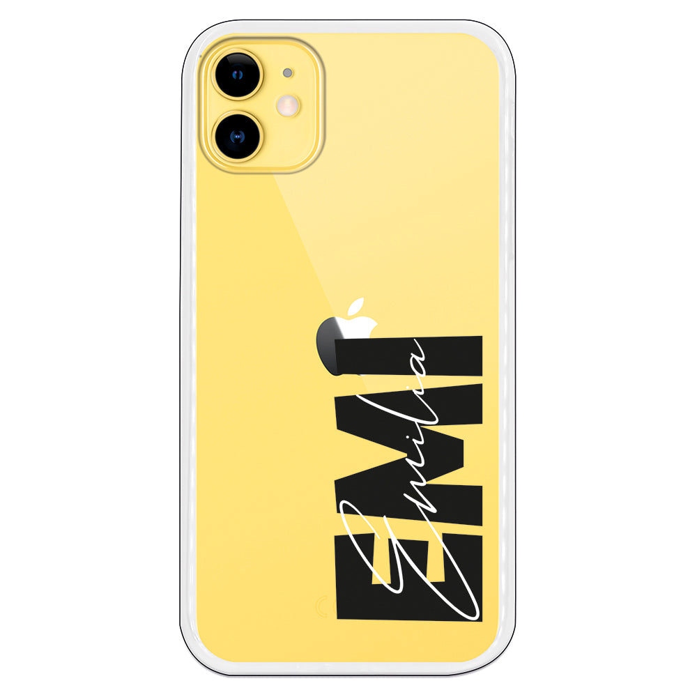 Funda con tu nombre personalizada tipograficas