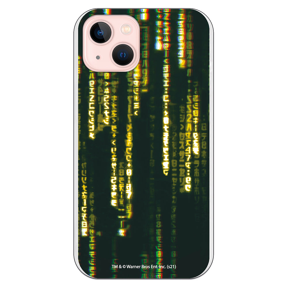 Funda móvil Matrix letras verde
