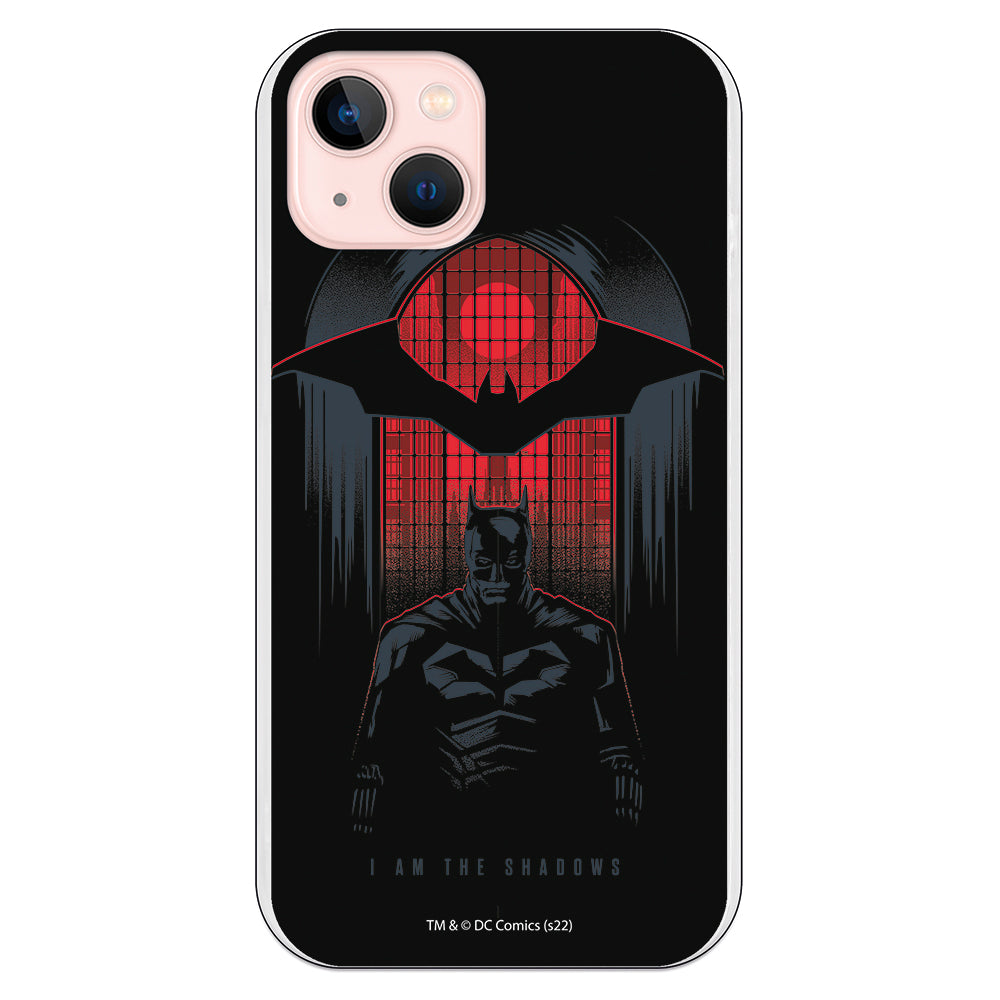Funda Bataman I am the shadows con color rojo. Funda flexible