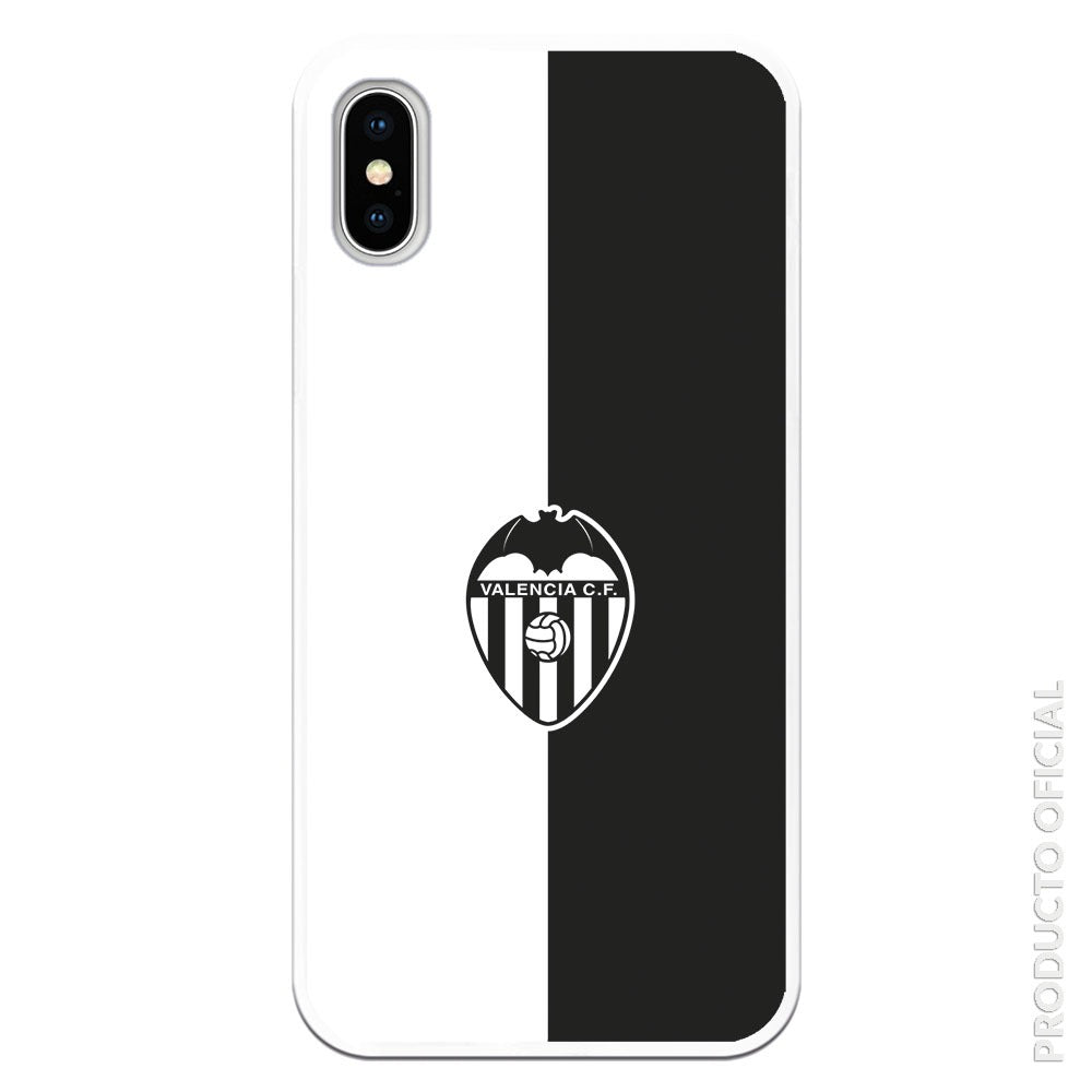 Comprar funda valencia blanco y negro escudo valencia bi color blanco y negro