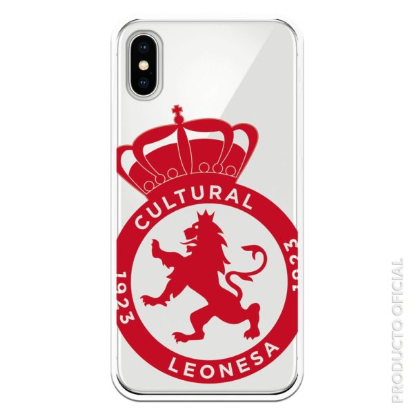 Carcasa escudo cultural rojo y fondo transparente