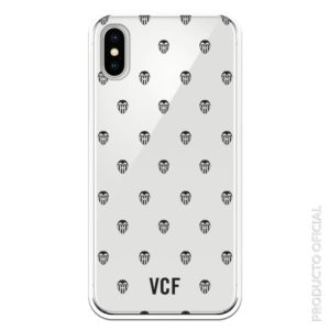 Funda móvil con escudo valencia vcf con fondo transparente partido hoy valencia
