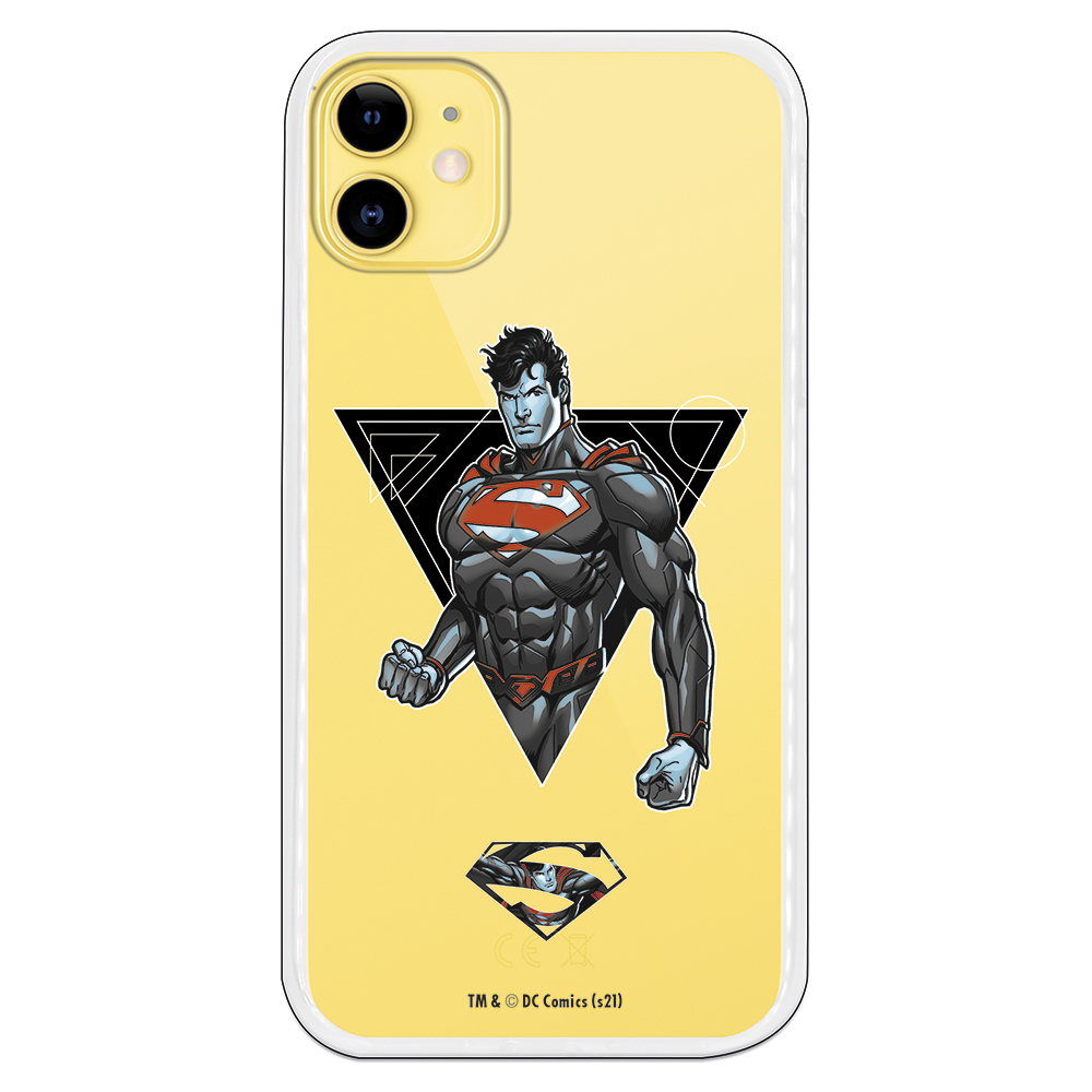 Carcasa móvil Superman triangulo con fondo transparente