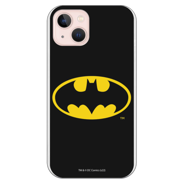 Funda móvil Batman logo con fondo negro. Diseño clásico para Iphone, Xiaomi, Huawei, Samsung.
