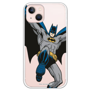 Carcasa móvil para Samsung Batman saltando hacia abajo con fondo transparente